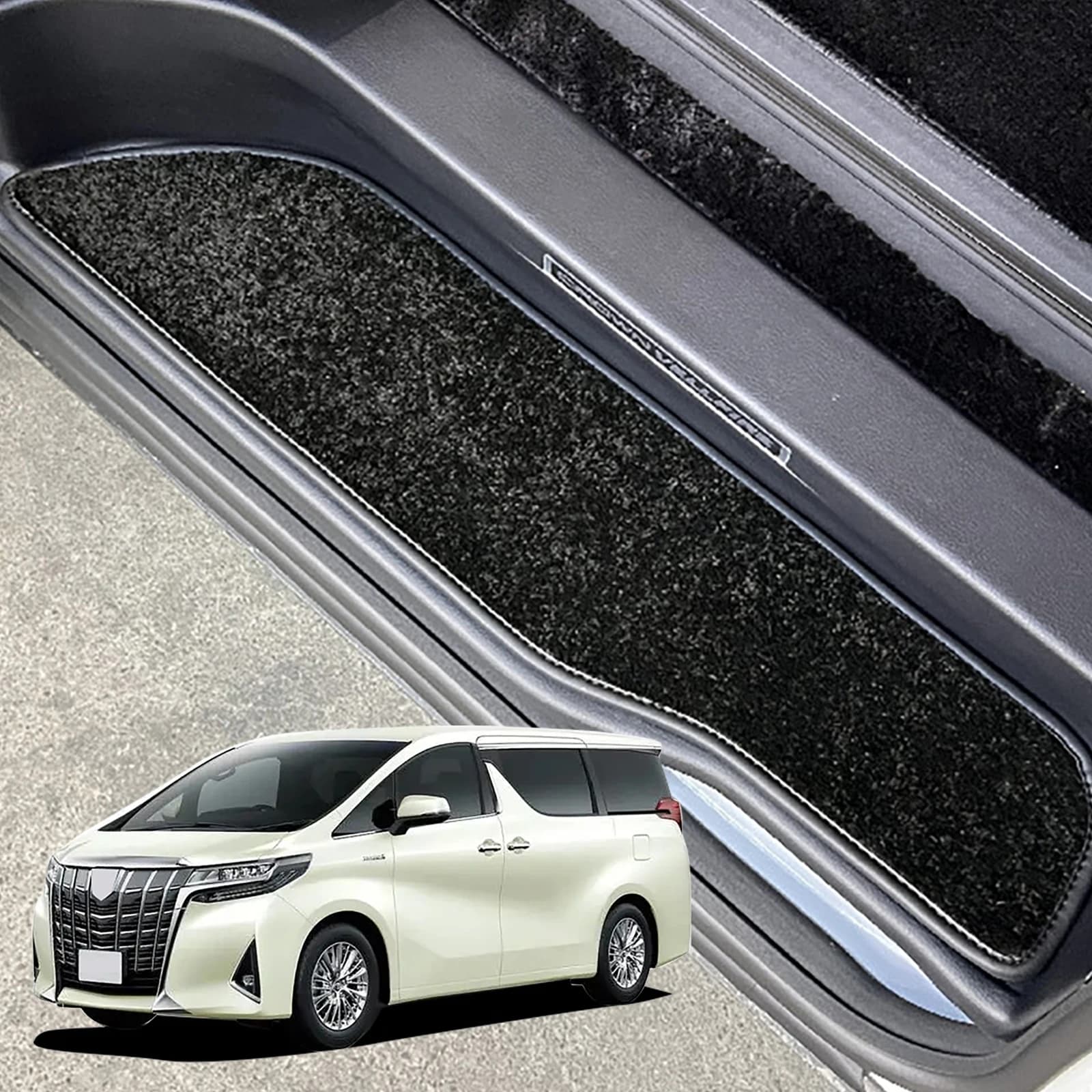 Tapis de sol de voiture AH30 pour Toyota ALPHARD Vellfire Série 30, tapis antidérapants pour portes