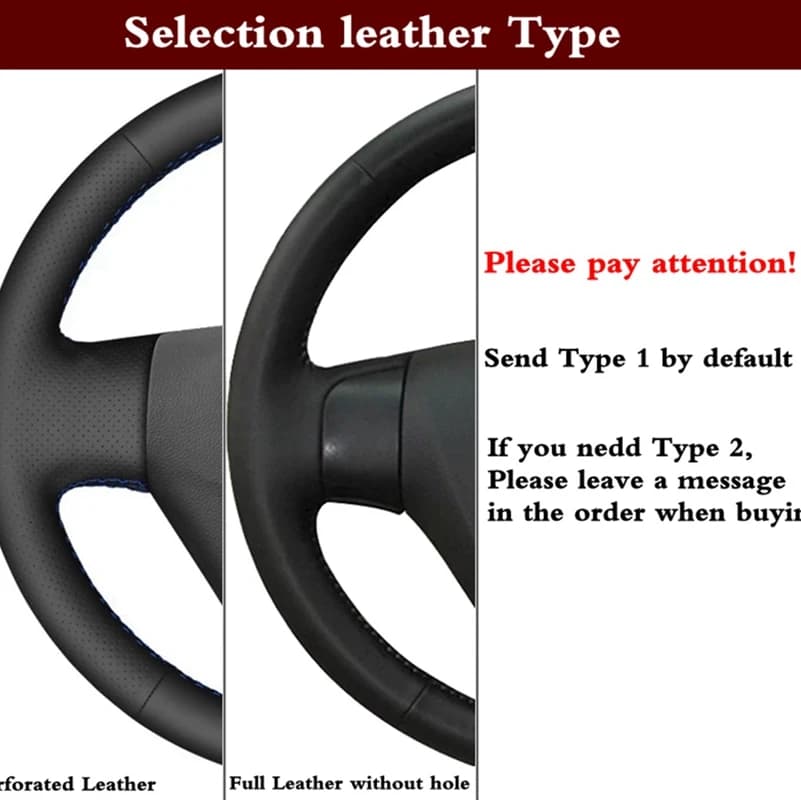 Housse tressée antidérapante en cuir microfibre noir pour volant de voiture, accessoires pour Lexus