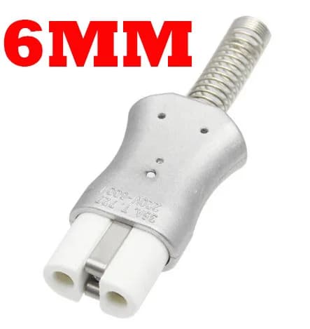 Connecteur industriel C7 en céramique blanche, 1 pièce, prise de courant femelle mâle C8, four élect