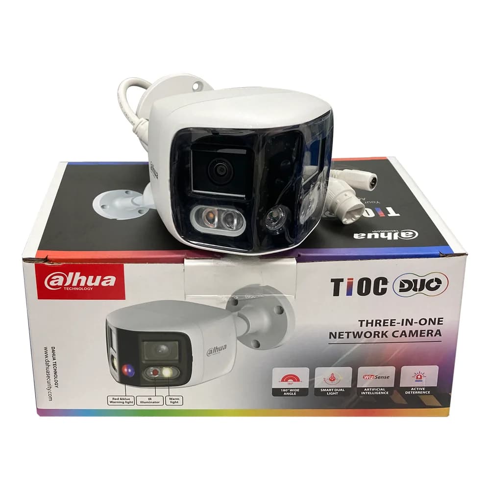 Dahua 8MP caméra Bullet 2x4MP IPC-PFW3849S-A180-AS-PV TiOC Duo épissage fixe-focale WizSense CCTV Su