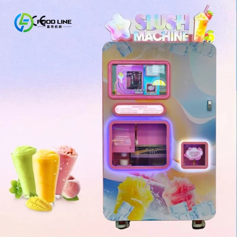Machine à smoothies moderne personnalisée, machine à slushie à haute capacité, machine à boissons gl