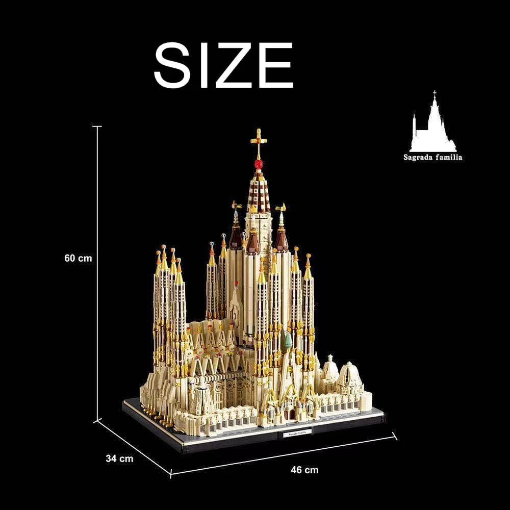 Mymocs City House 21065 Barcelone Sagrada Família Cathédrale Catholique Blocs de Construction Créati