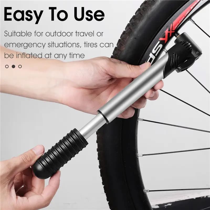 WEST BIKING – Mini pompe à vélo Portable, pompe à Air manuelle, gonfleur de pneus à bille, Valve Sch