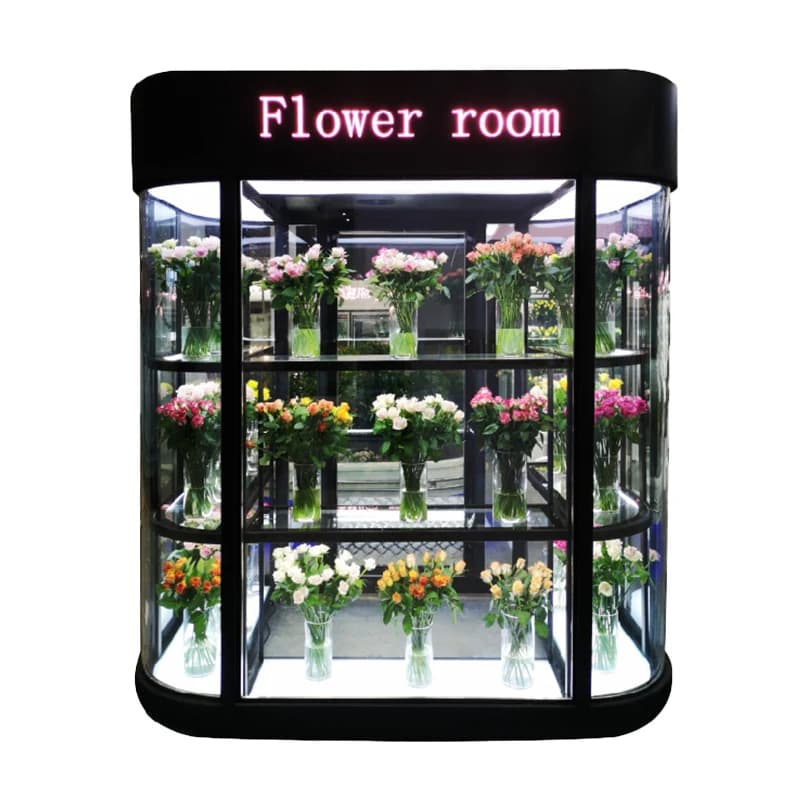 Réfrigérateur commercial pour exposition de fleurs fraîches, très demandé, pour salle florale, perso
