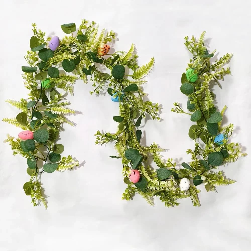 Plantes Vertes Artificielles, Vignes d'emoufs de Pâques, Escales Festives, Décoration Extérieure, Dé