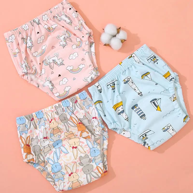 Couche-culotte écologique réutilisable pour bébé, pantalon d'entraînement, imperméable, lavable, en