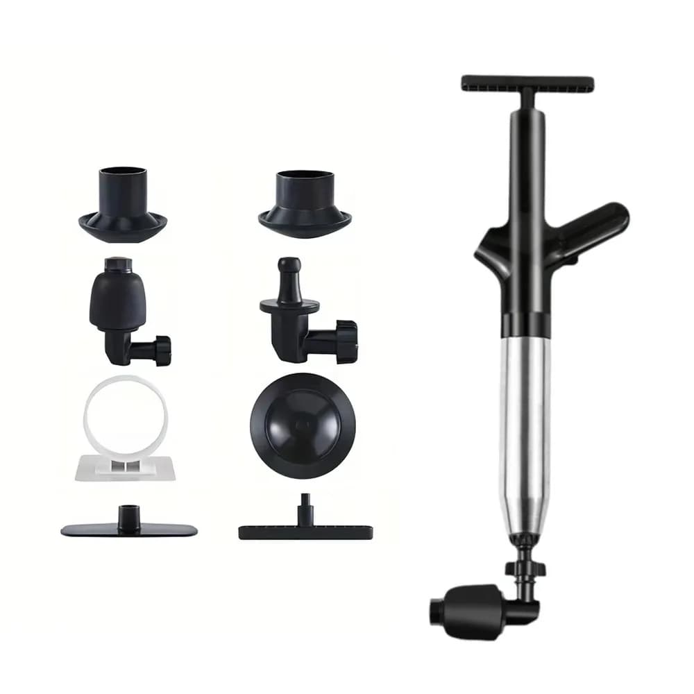 Outil de nettoyage de toilettes haute pression, déboucheur pneumatique manuel, déboucheur de tuyaux,