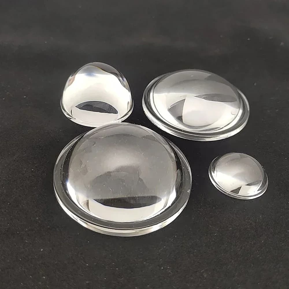 Lentille Plano-Convexe en Verre, 23/34/44/50mm, Condenseur, Mise au Point Optique, Surface Transpare