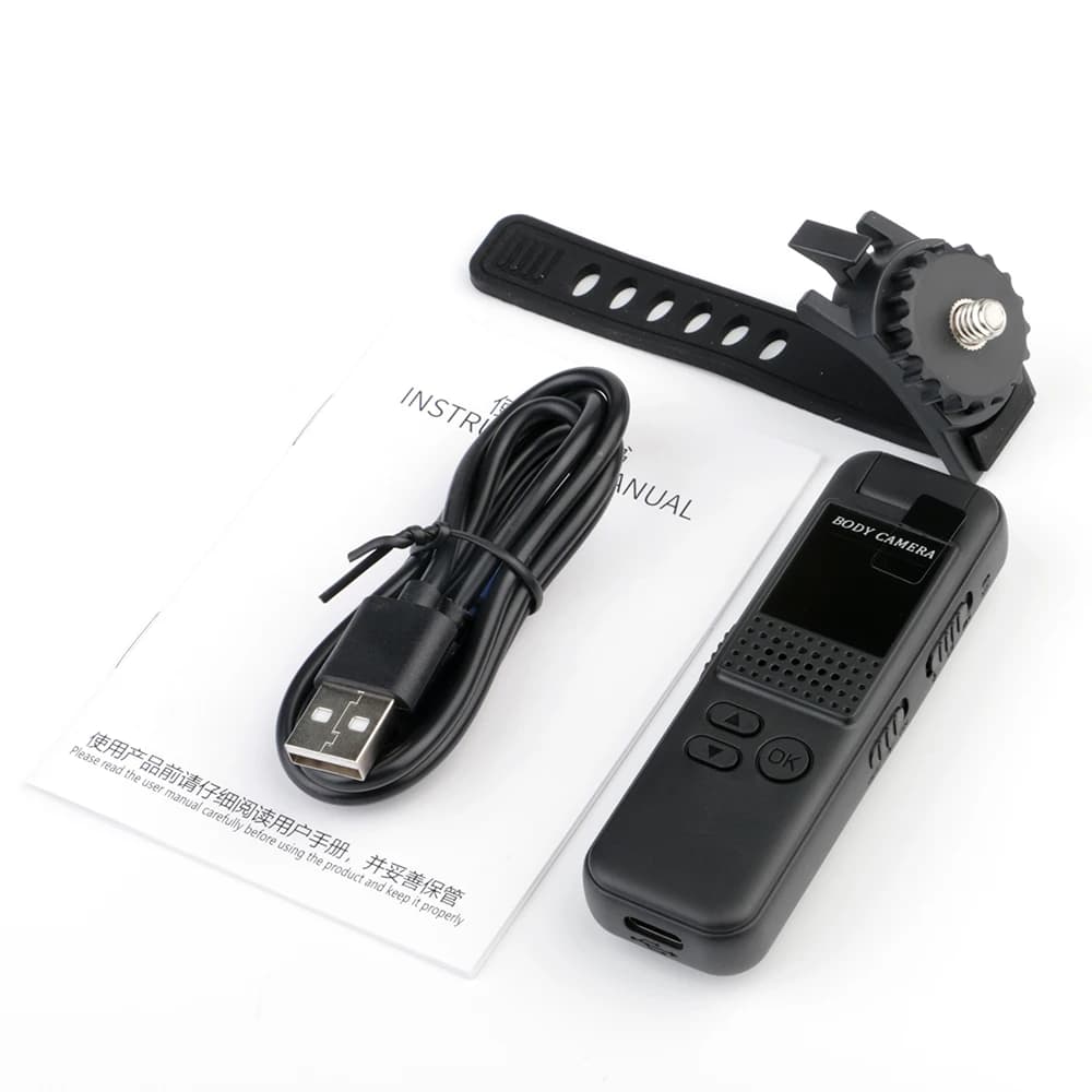 Mini caméra Full HD 1080P, petite caméra portable montée sur le corps, vision nocturne, sport, prise