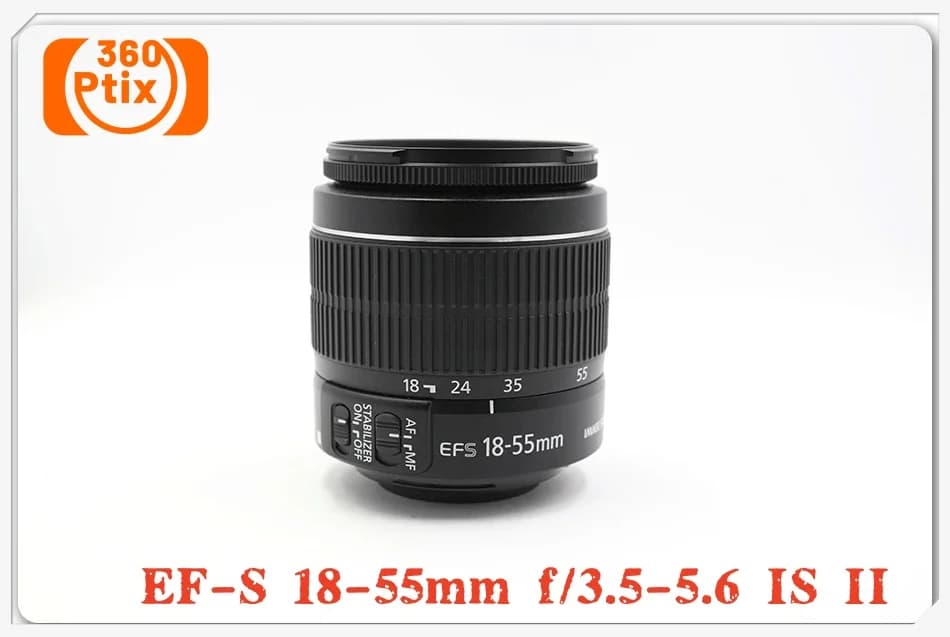 Objectif d'origine 18-55 EF-S 18-55 mm f/3.5-5.6 IS II pour appareils photo Canon 550D 600D 650D 750