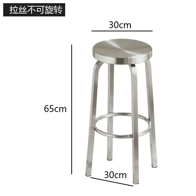 Tabouret de Bar Artisanal en Métal et Acier Inoxydable, Chaise de NégDynation, Extérieur, Piste, Com