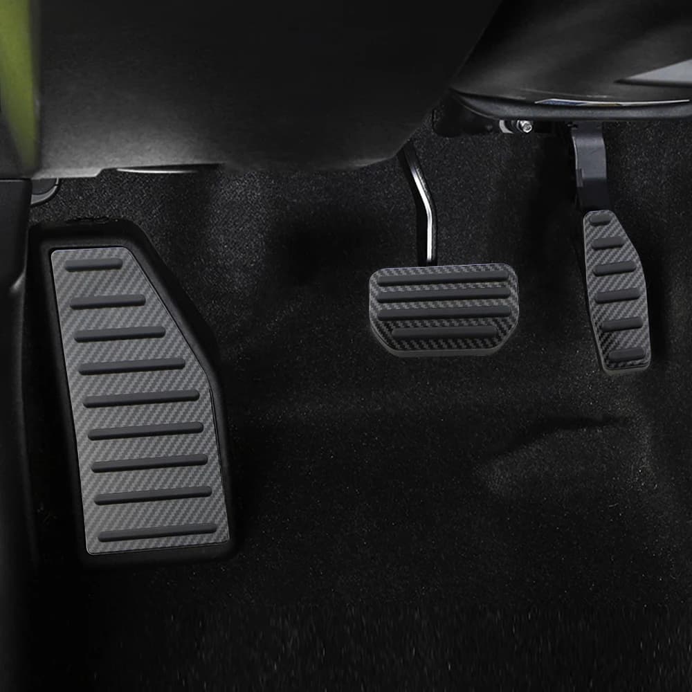Couvercle de pédale de voiture noir en Fiber de carbone, pour Suzuki Jimny JB74 JB64 2019 2020 2021