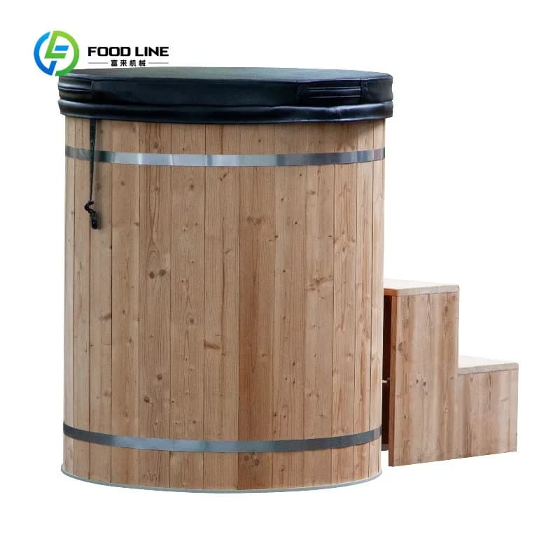 Bain de glace personnalisé, nouveau modèle, à vendre : Baignoire en bois pour sauna, bain froid, thé