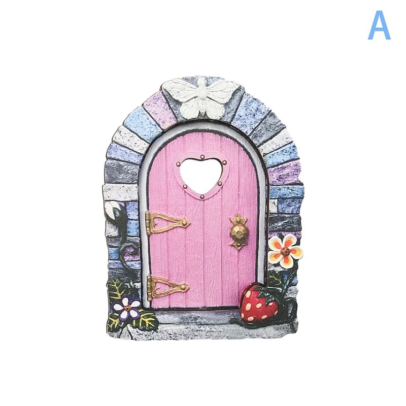 Portail de conte de fées en bois, mini-portail elfique, portail artistique, mini décorations de jard