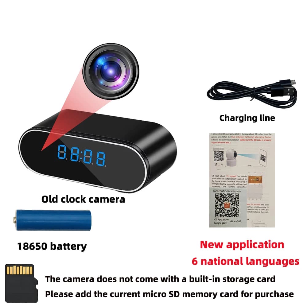 Nouvelle Mini caméra WiFi 4KHD pour une clarté améliorée, Vision nocturne infrarouge, visualisation