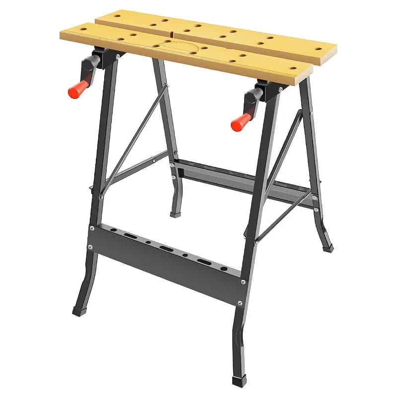Établi multi-réglable pour le travail du bois, banc de travail pour atelier, bricolage, bureau, usag