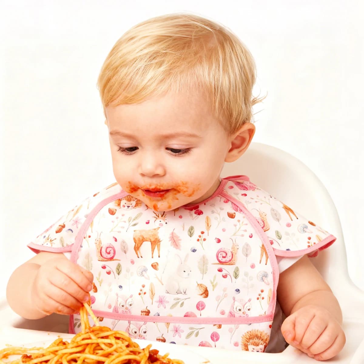 Elinfant nouveau modèle de mode imperméable poche déjeuner bavoirs d'alimentation réutilisable bébé