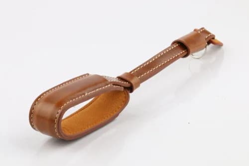 Sangle de poignet pour appareil photo en cuir véritable marron, pour appareil photo sans miroir, com