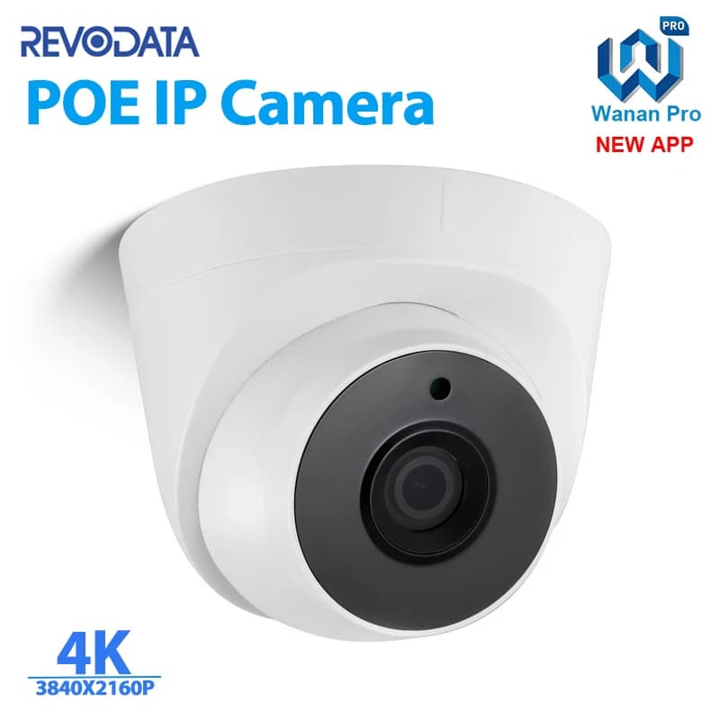 Caméra IP 4K 8MP POE, réseau de Vision nocturne LED, dôme intérieur de sécurité H.265 P2P, vidéosurv