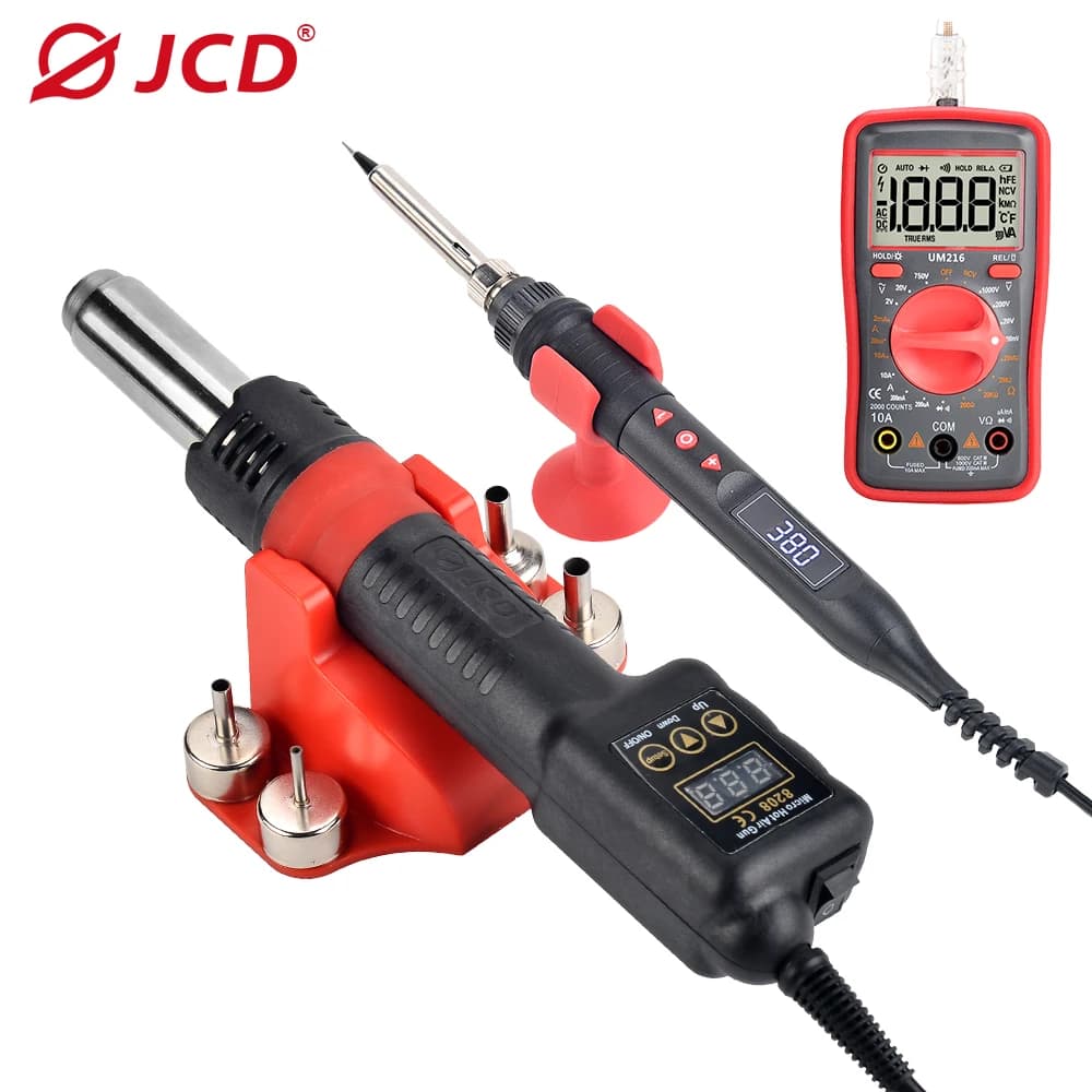 JCD pistolet à Air chaud 8208 Micro Station de soudage de retouche LCD sèche-cheveux numérique pour