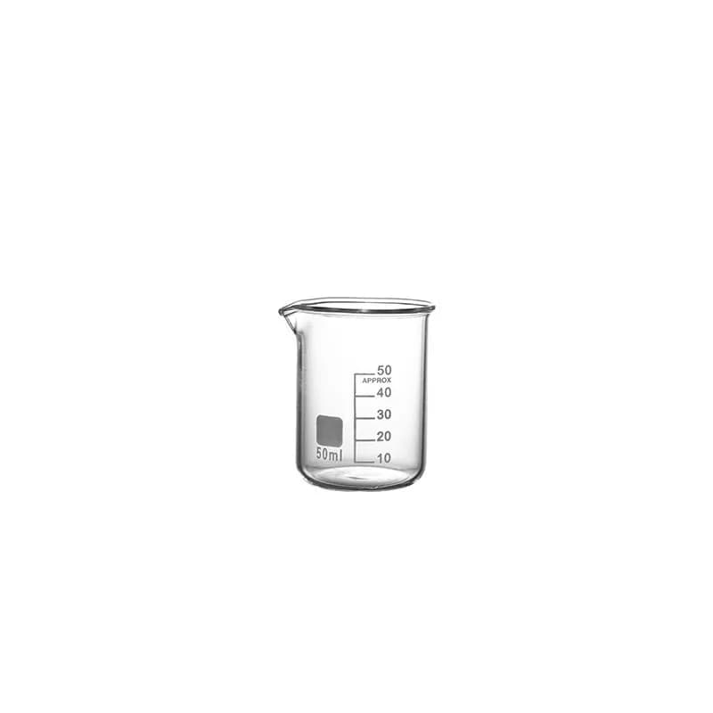 Bécher en verre borosilicate de laboratoire, béchers gradués, verre de mesure, équipement de laborat