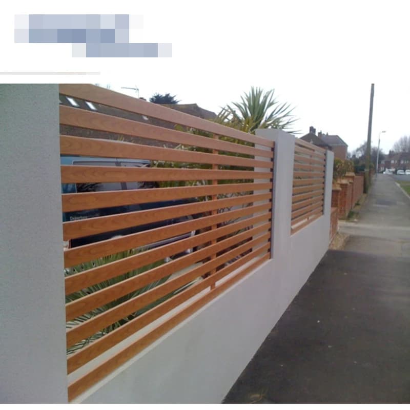 Clôture de confidentialité pour décoration de jardin, panneau étanche, plaque en bois et plastique,