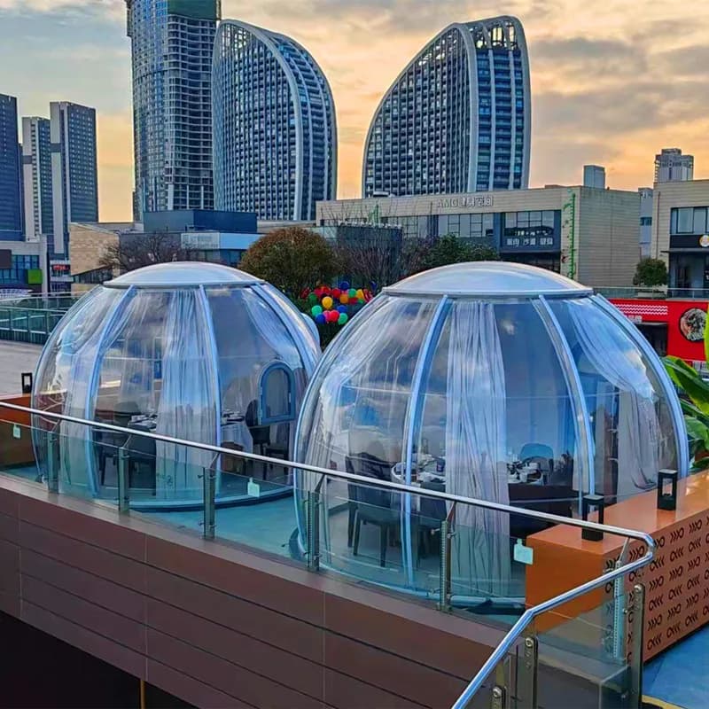 Chambres Bulle Créatives Respirantes Style Ferme Intégrées, Chambres Ciel Étoilé, Gîtes Multifonctio