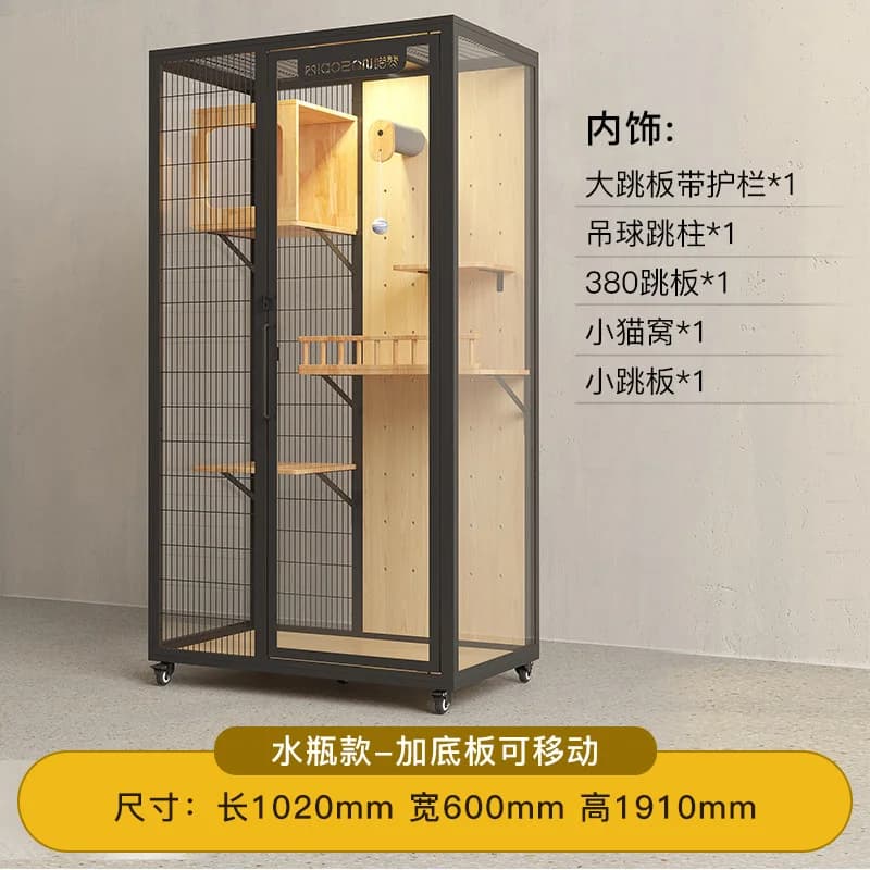 Villa panoramique sur mesure extra-large pour chat, pour usage domestique, grand espace luxueux, cag