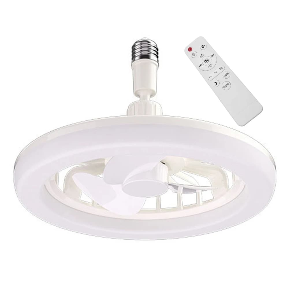 Ventilateurs de plafond avec lumières et prise à distance ventilateur de plafond lumière vis dans E2