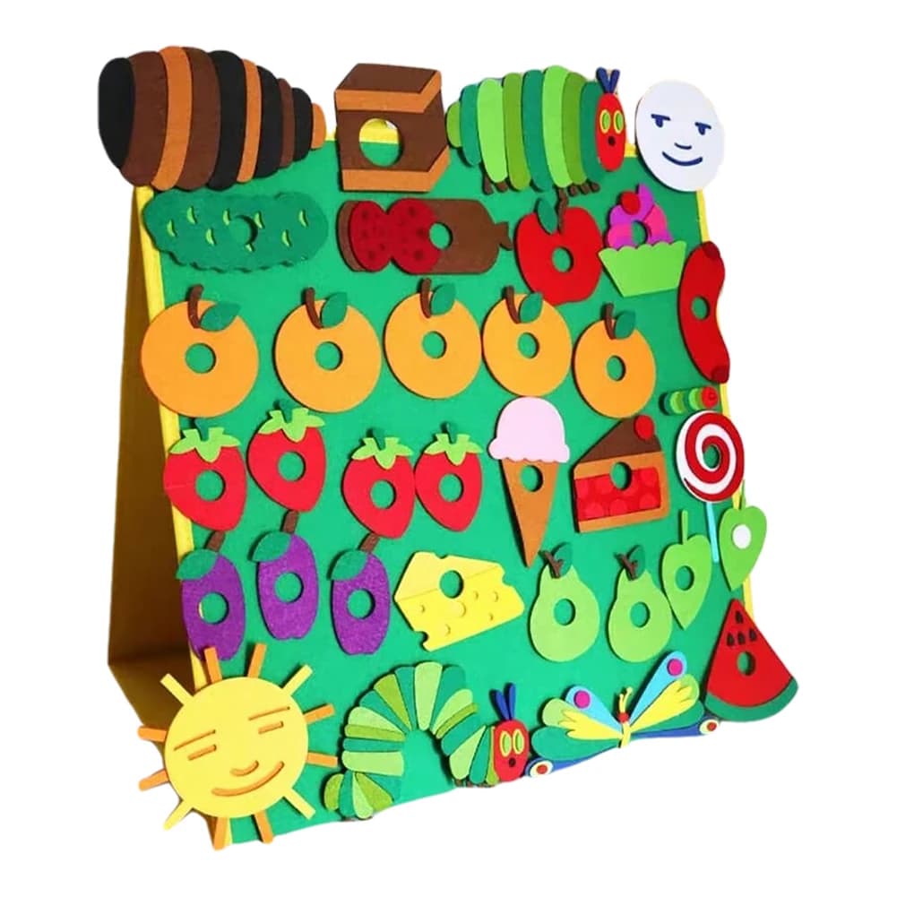 Accessoires de Performance de chenille affamée, jouets en feutre, livres d'images en anglais, aide p
