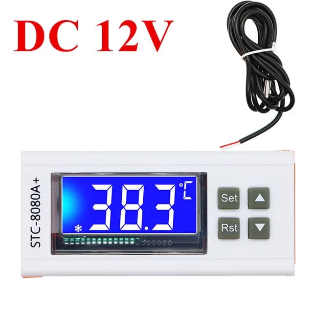STC-8080A + Thermostat numérique régulateur de température réfrigérateur réfrigération minuterie de