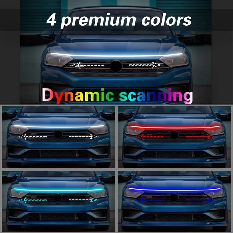 Clignotant de voiture pour Ford Puma, lampe d'ambiance décorative flexible, feux de jour à LED, déma