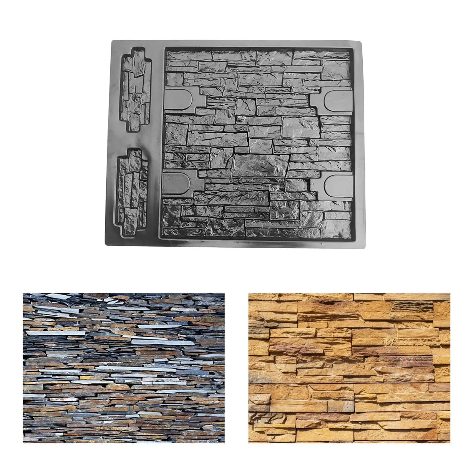 Moules muraux en béton 3D pour bricolage, moule en pierre, fabricant de plastique ABS pour maison, p