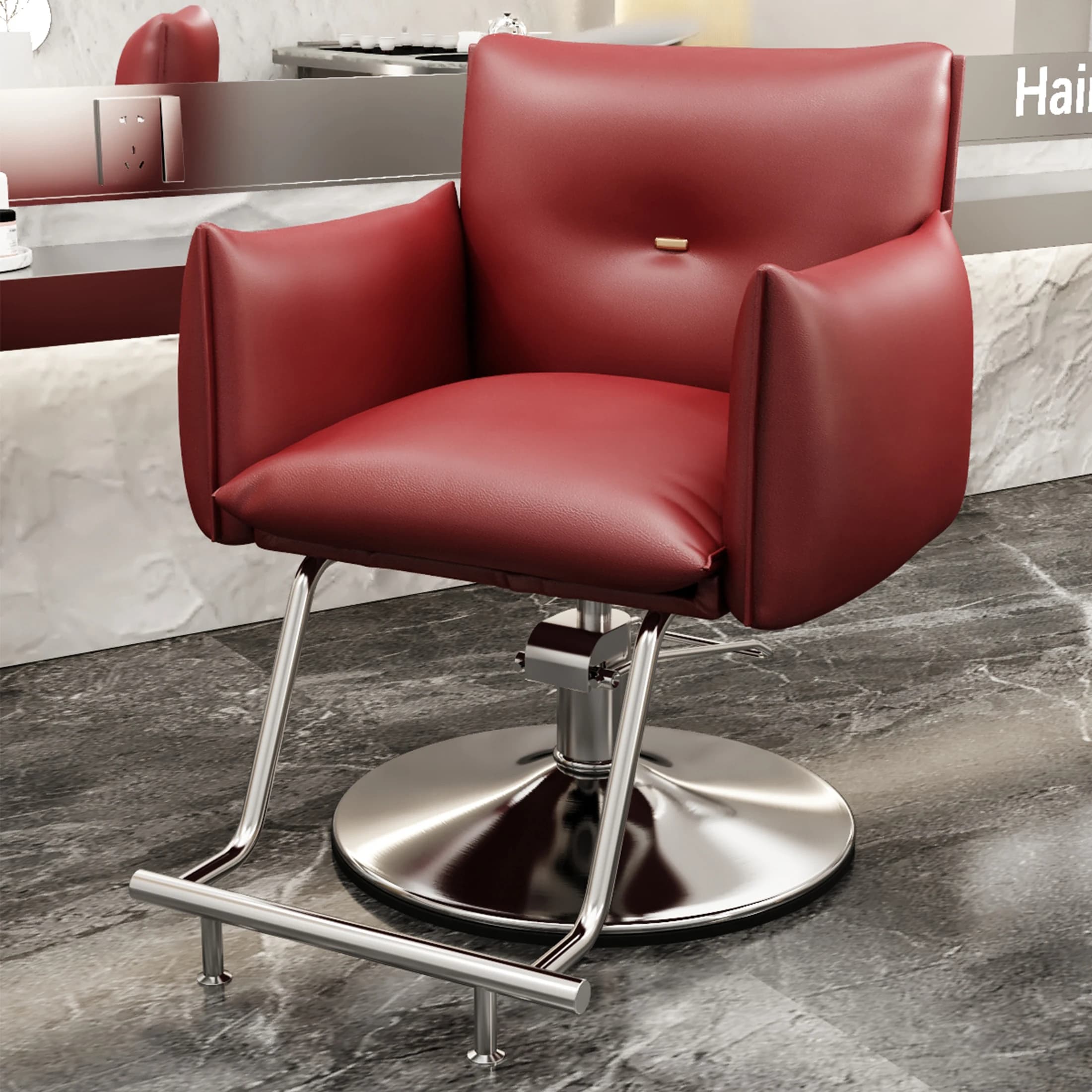 Chaises de barbier créatives modernes, élégantes, tendance, exquises, Glamour, beauté, polyvalentes,