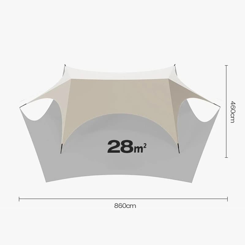 Construisez rapidement le abri solaire de Camping Protection solaire extérieure Portable grand espac