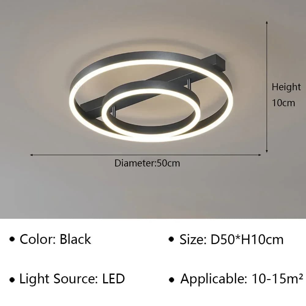 Plafonnier LED Créatif au Design Moderne, Éclairage d'Nik, Luminaire Décoratif de Plafond, Idéal pou