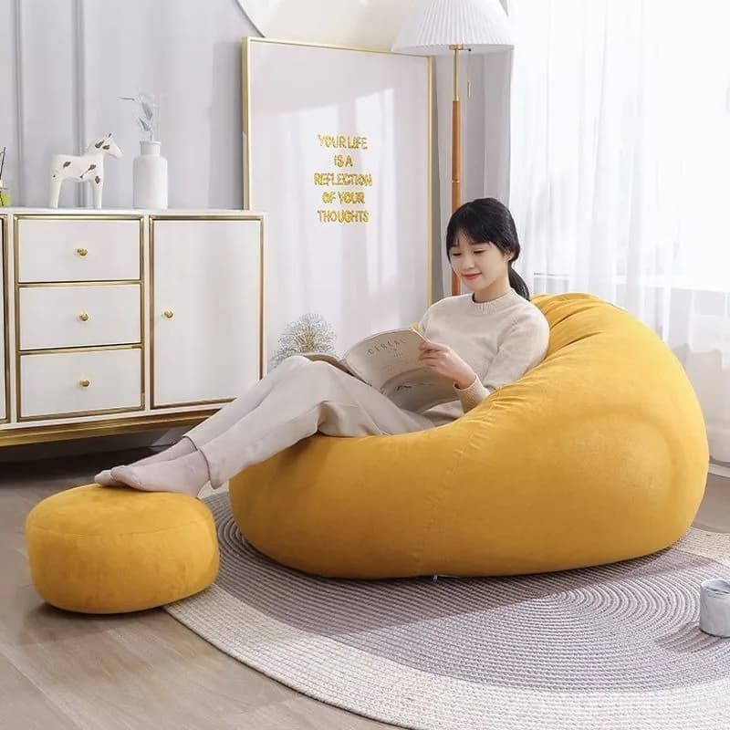 Canapé paresseux, pouf, tatami, pour la maison, chambre, salon, inclinable, petit et simple, chaise