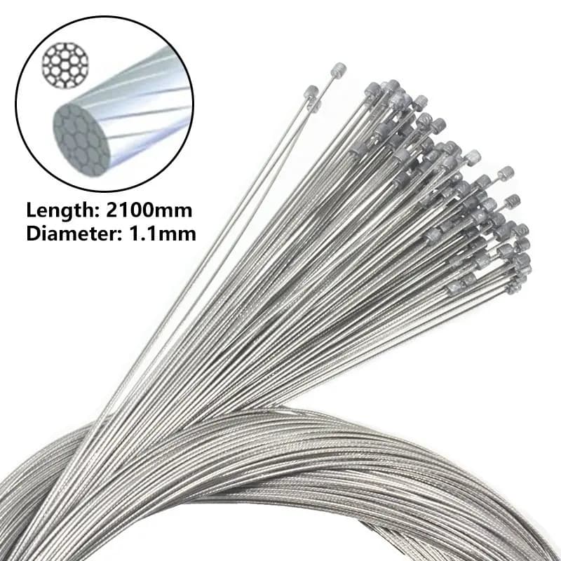 Câbles de décalage de vélo de route en montagne, câble intérieur de dérailleur en acier inoxydable,