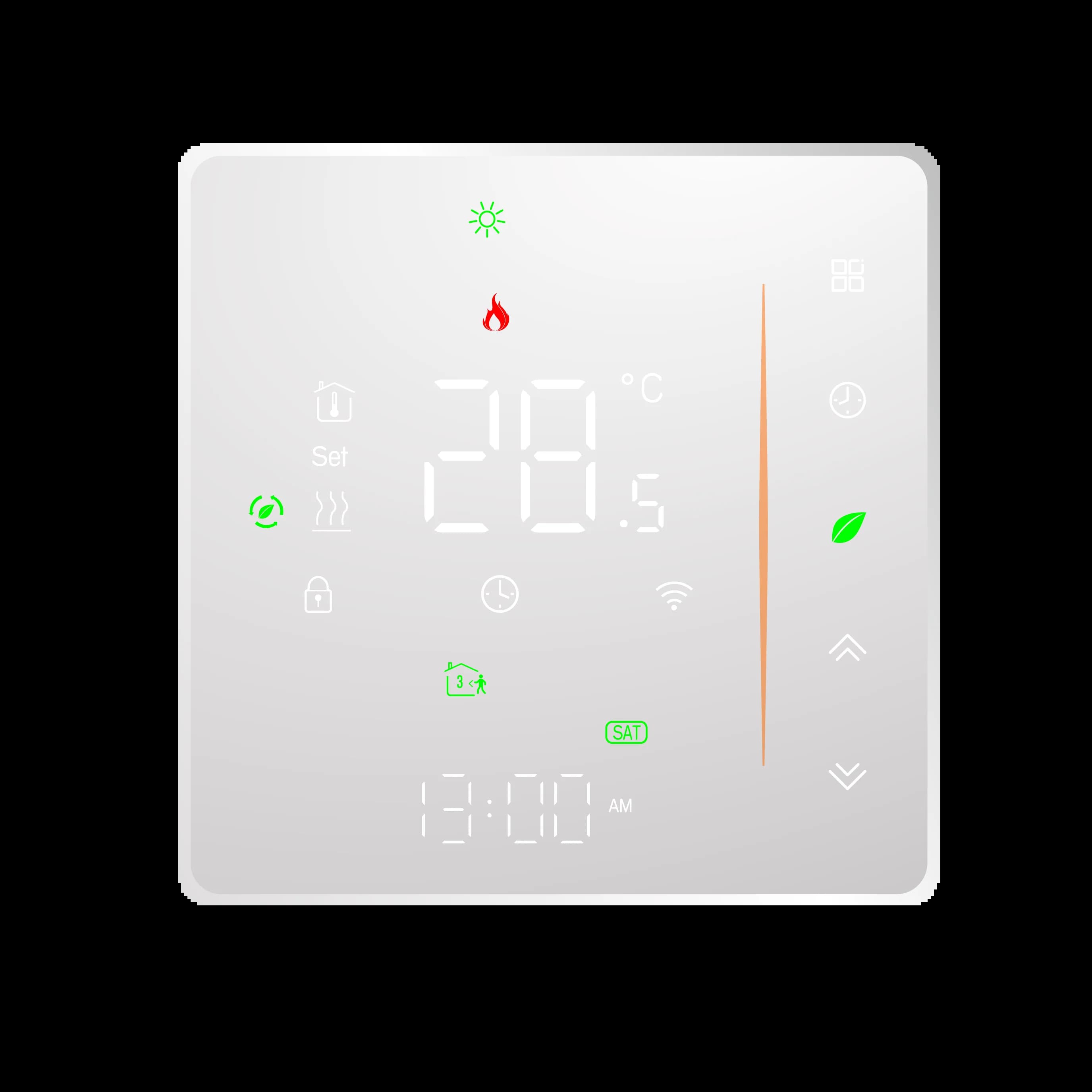 Thermostat WiFi intelligent 220VAC 24V, pour chauffage électrique/eau/chaudière à gaz, fonctionne en