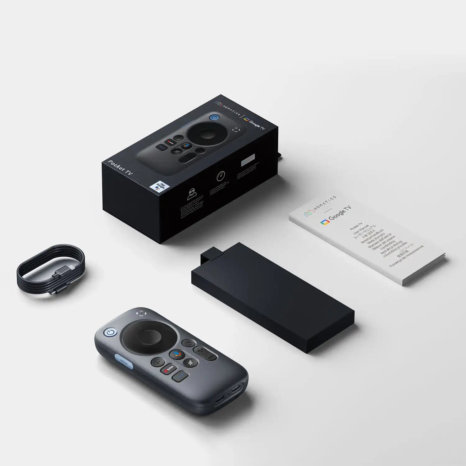 TCL-RayNeo Pocket TV Streaming Media Box, Accessoires pour lunettes AR, RayNeo Air 3, Air Plus, Air2