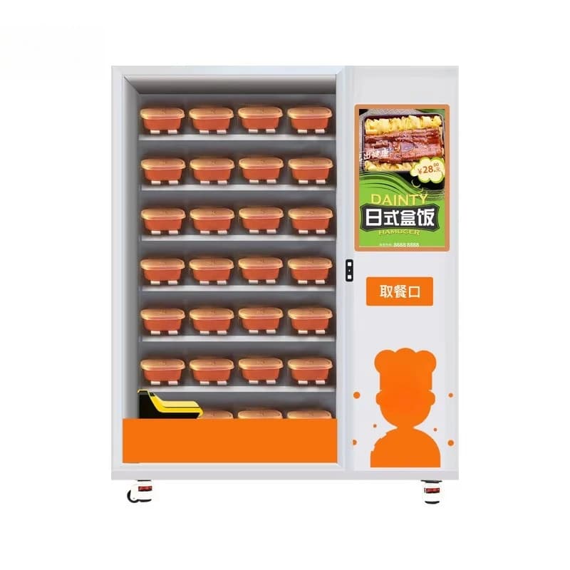 Distributeur automatique de chauffage par micro-ondes personnalisé Commercial, présfeuille de riz et