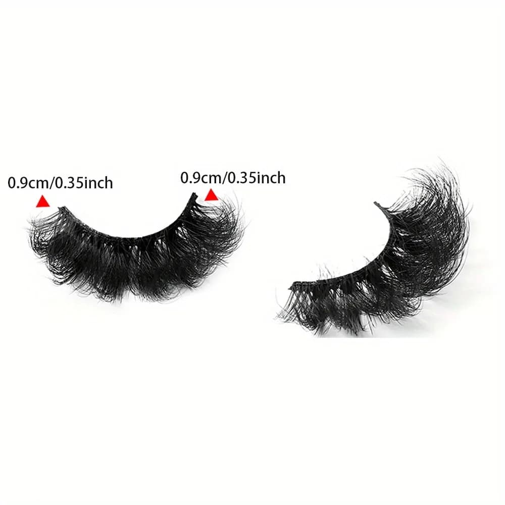 5 paires de cils Faux cils de vison longue durée cils de vison moelleux Volume dramatique Extension