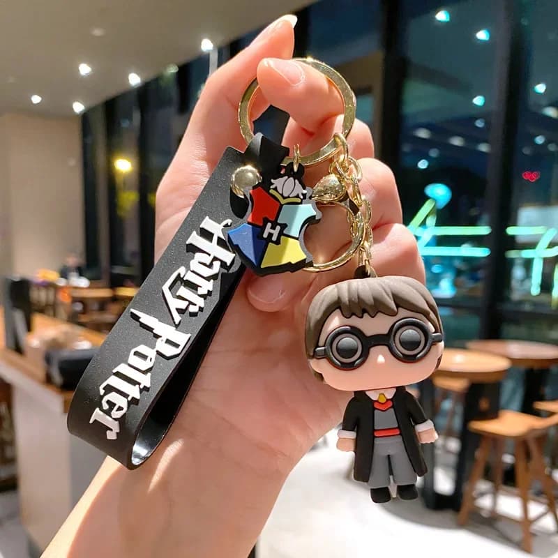 3D Harried Potter PVC porte-clés jouet Hermione Granger Malfoy Ron Dobby Voldemort Snape jouet figur