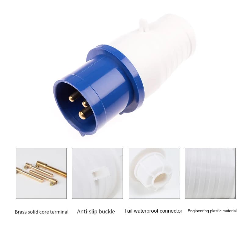 Adaptateur de prise de courant pour camping-car, 240V 16A, pour accessoires de caravane et camping-c