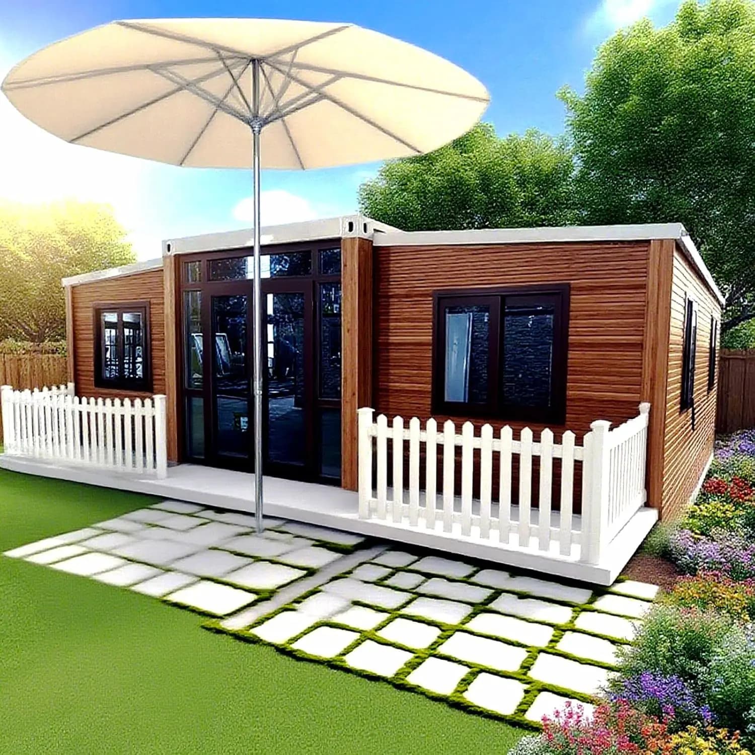 Maison de conteneur pliante, prix bas, petite maison préfabriquée personnalisée, maison préfabriquée