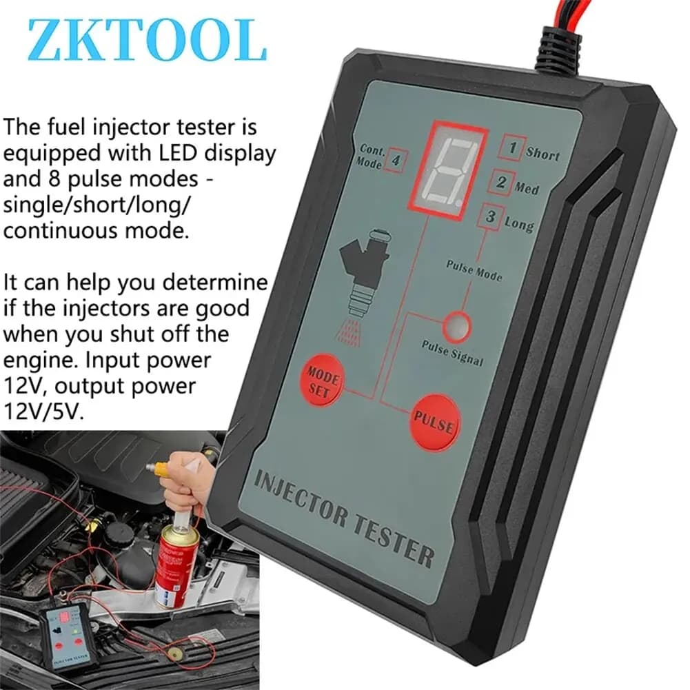 Testeur d'injecteur de carburant amélioré et outil de nettoyage de bricolage-Testez deux injecteurs
