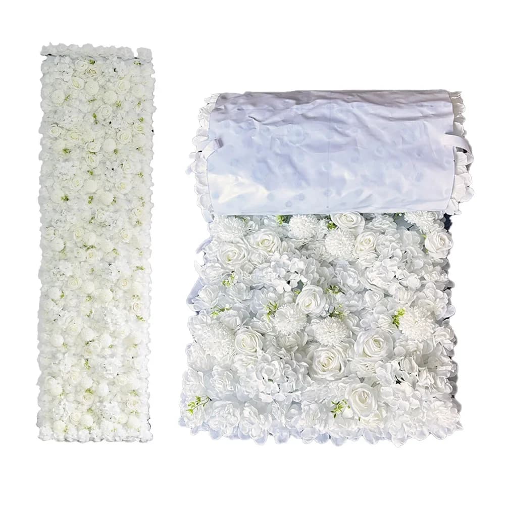 Mur de fond en tissu Élde rose blanche pure, mur de scène d'hôtel intérieur, décoration de vitrine d
