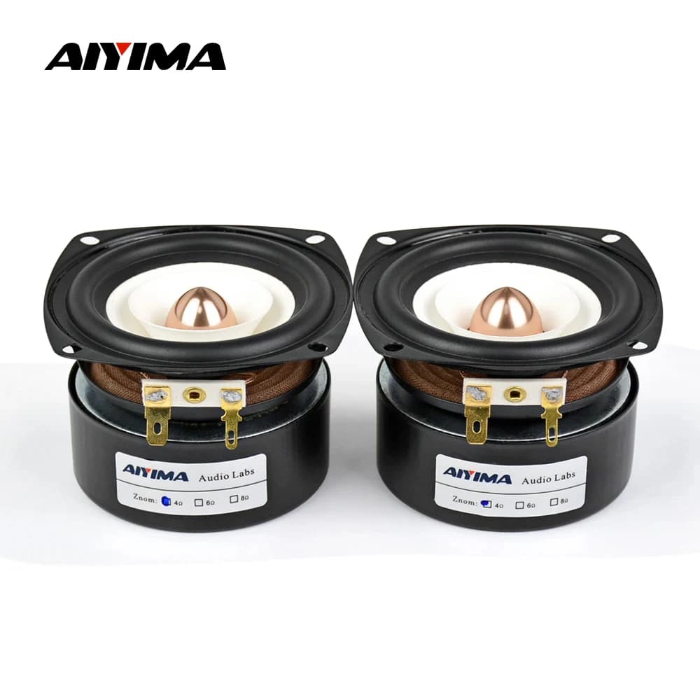 AIYIMA 2 pièces, haut-parleurs pleine gamme de 3 pouces, 4 8 ohms, 15 W, haut-parleur de basse et de