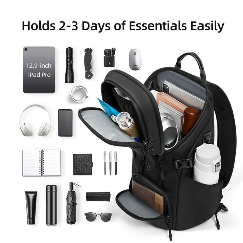 Sac à bandoulière étanche pour hommes, avec séparation sèche et humide, Port de chargement USB, gran