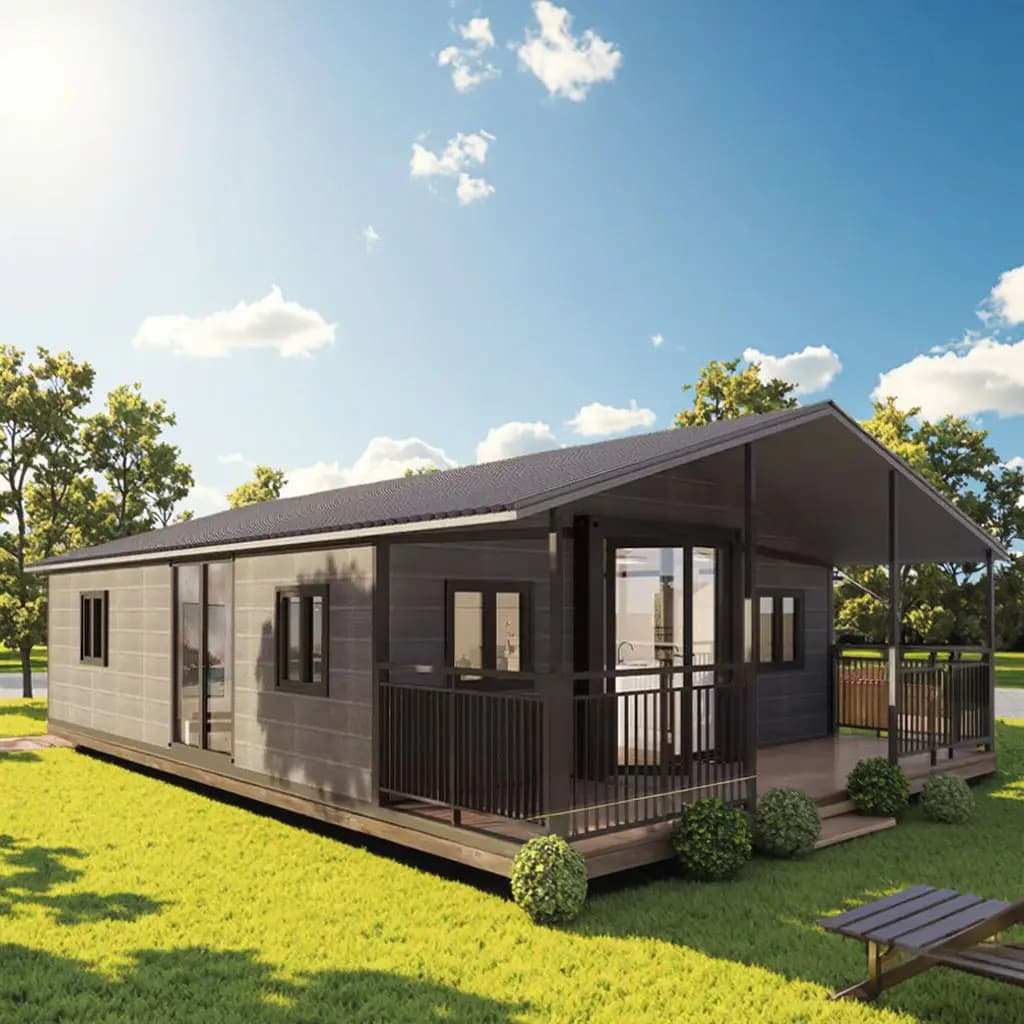 Maison conteneur Granny Flat 20Ft 40Ft, Villa préfabriquée de luxe, Maison conteneur pliable et exte